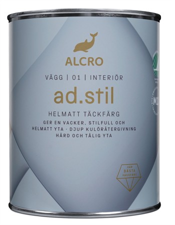 Ad.stil Helmatt Täckfärg Blandad Kulör 0,9L