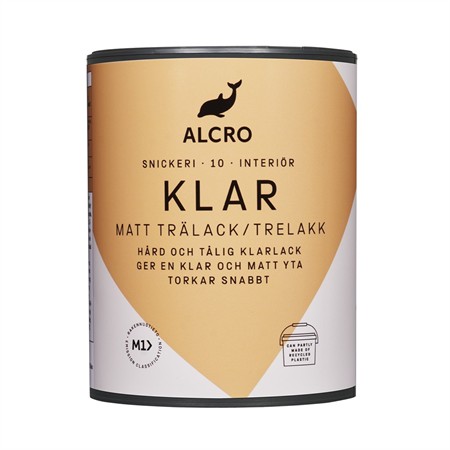 Klar trälack matt 0,5L