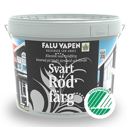 Falu Vapen svart slamfärg 10L