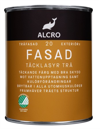 Fasad Täcklasyr Blandad Kulör 0,9L