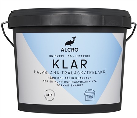 Klar trälack halvblank 3L
