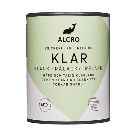 Klar trälack blank 0,5L