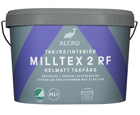 Milltex 2 RF Helmatt Blandad Kulör 10L