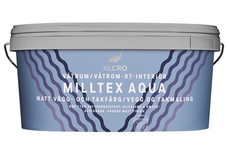 Milltex Aqua Matt Täckfärg Blandad Kulör 3,6L