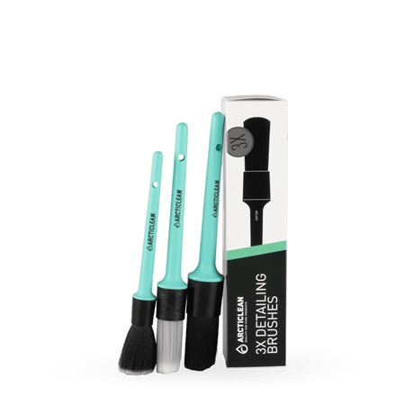 3x detailing brushes - penselset