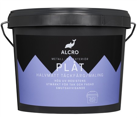 Plåt Halvmatt Täckfärg Blandad Kulör 2,7L