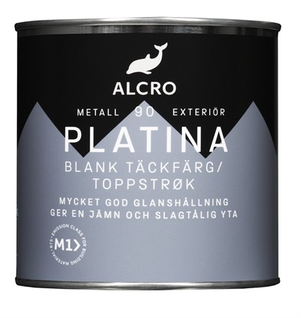 Platina Blank Täckfärg Blandad Kulör 0,68L