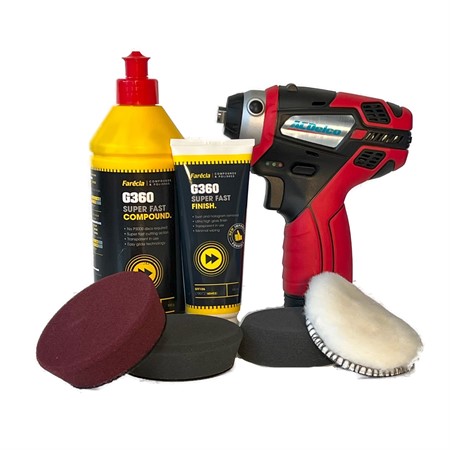 Polermaskin Farecla med polerkit 76mm