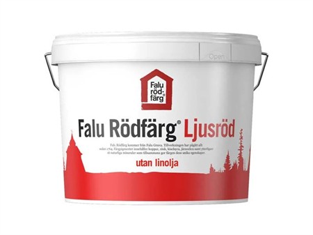 Falu rödfärg ljusröd slamfärg utan linolja 10L
