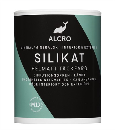 Silikat Täckfärg Helmatt Valfri Kulör 0,9L