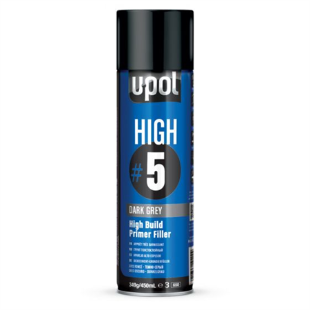 Upol High 5 HB Primer Filler Mörkgrå 450ml