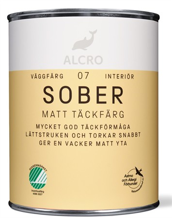 Sober Väggfärg Matt Blandad Kulör 0,9L