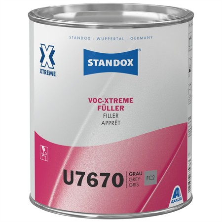 Standox U7670 Xtreme Filler Grå 3,5 L