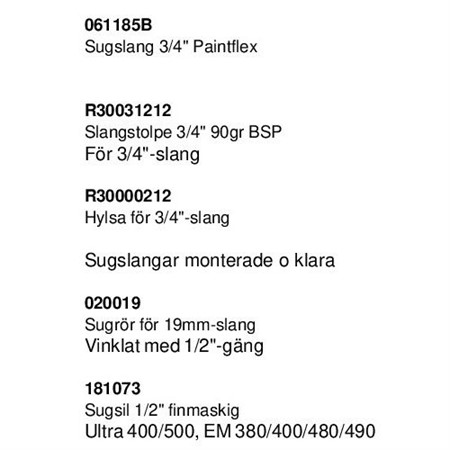 Sugslang + Sugrör Passar Phoenix