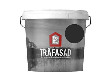 Träfasad Svart Falu Rödfärg 10L